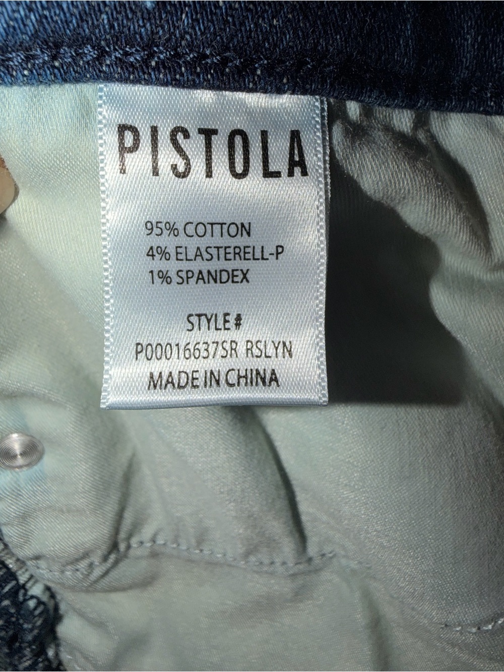 Pistola High Rise Skinny Jeans Dark Wash Stretch Denim Size 27 NWOT - Picture 10 of 14